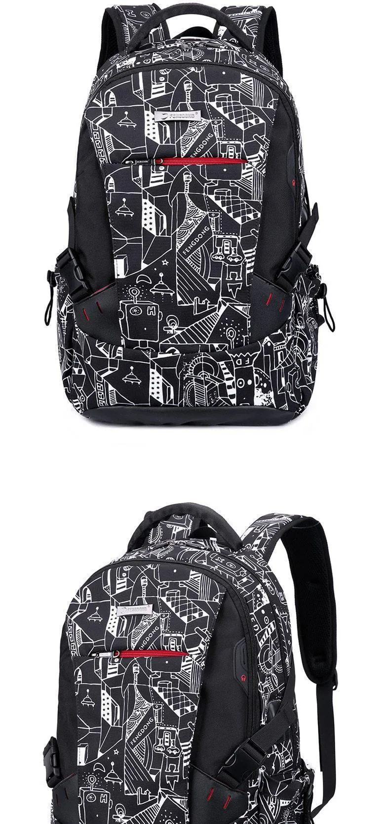 - Backpack Laptops Anti Large Men's Savings-packed Theft Safe