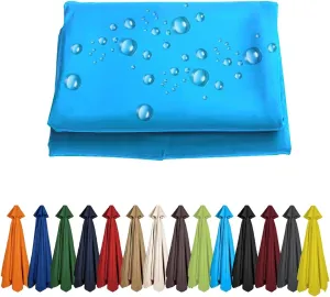 11.5FT Outdoor Market Umbrella Replacement Canopy for 6/8-Rib, Replacement Parasol Fabric Cover for Garden, Deck, Backyard, Pool and Beach(Wine red,8.8ft (270cm)/8 Ribs)