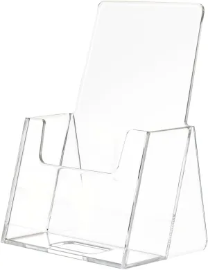 12 Pack Vertical Business Card Holder Desktop Display for 2" x 3.5" Appointment Reminder and Contact Cards at Medical and Dental Offices Lightweight Clear Acrylic Stand by Marketing Holders