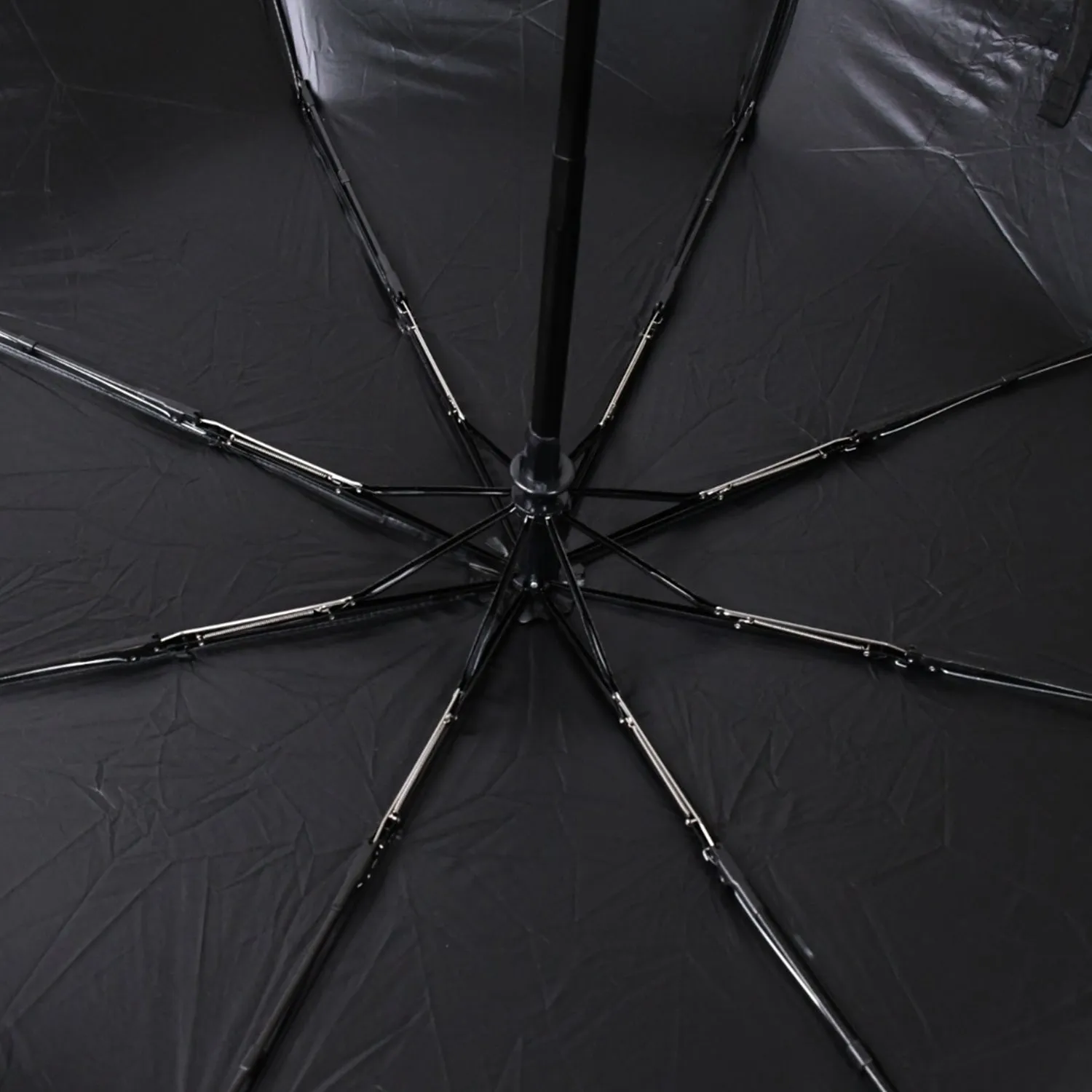 12744 2 Fold Manual Open Umbrella| Windproof, Sunproof & Rainproof with Sturdy Steel Shaft & Wrist Straps | Easy to Hold & Carry | Umbrella for Women, Men & Kids