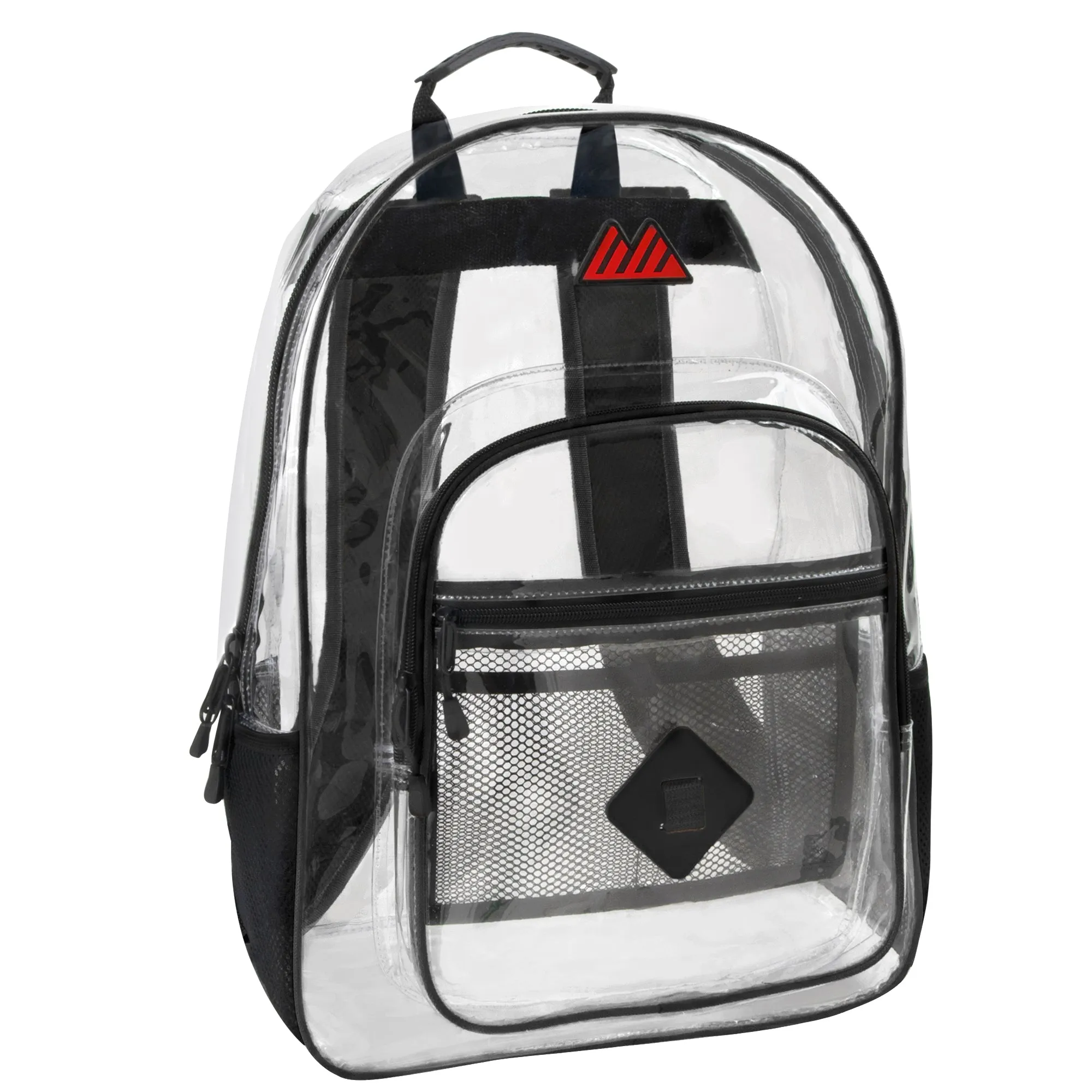18-Inch Summit Ridge Clear Backpack - Black Wholesale