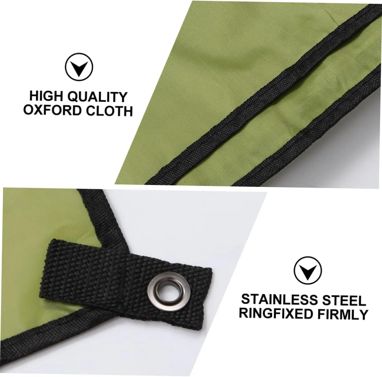 1pc Outdoor Oxford Cloth Mat Portable Camping Tent Ground Blanket for Beach Hiking Picnics and Outdoor Events Army Green