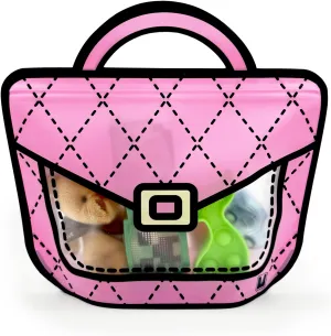 20 Pack Gift Bags for Kids Birthday Party Supplies - Bulk Goodie Bag for Candy, Snacks, or Favors with Resealable Ziplock Seal (Pink/Small)
