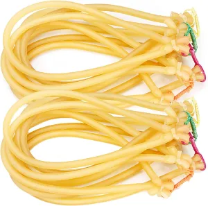 20 Pcs Powerful Fishing Slingshot Elastic Tube Rubber Band for Bowfishing Hunting Slingshots Replacement Bands for Archery Arrows Slingbow Fishing Rubber Bands