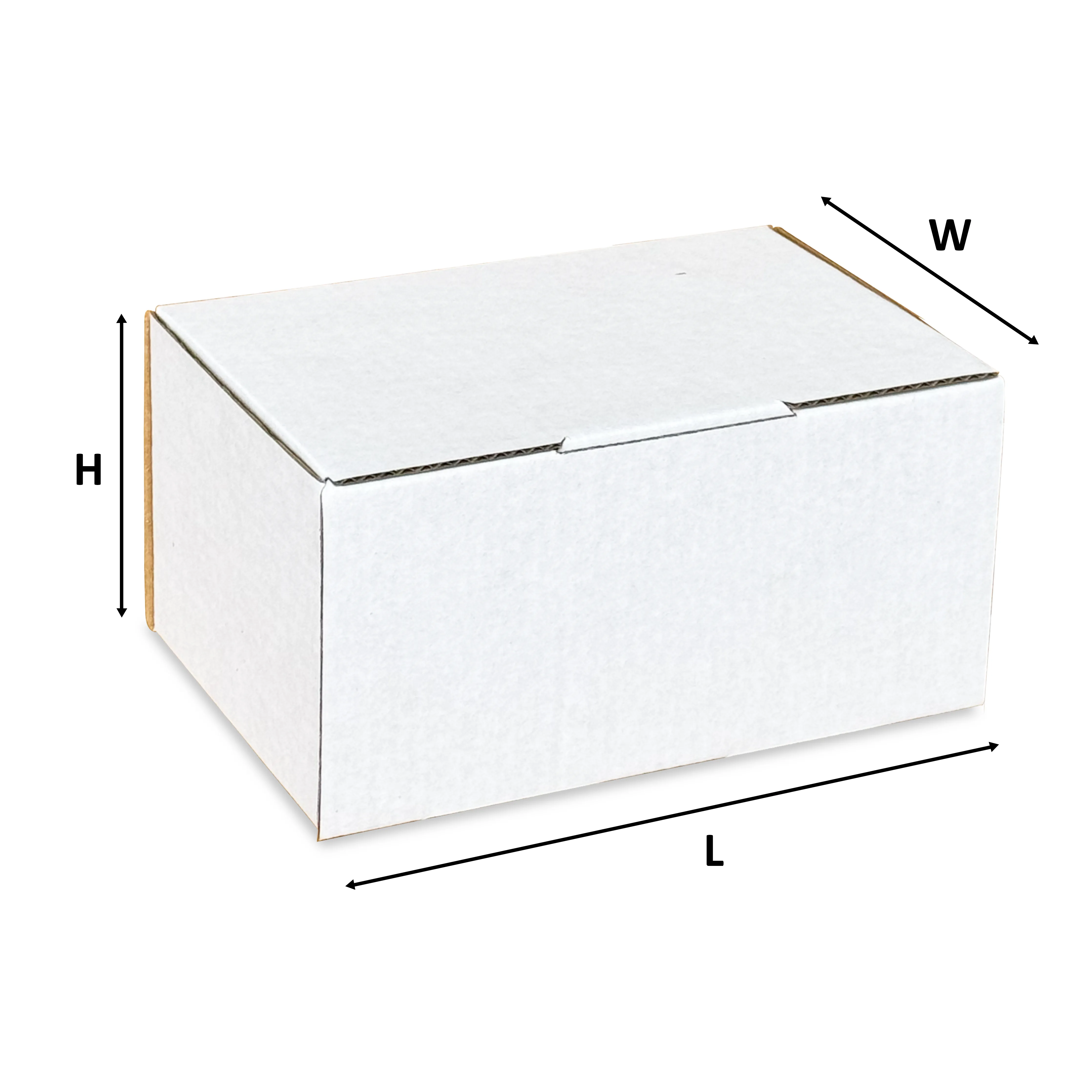 240x125x125mm (50pcs) - White Die-Cut Boxes