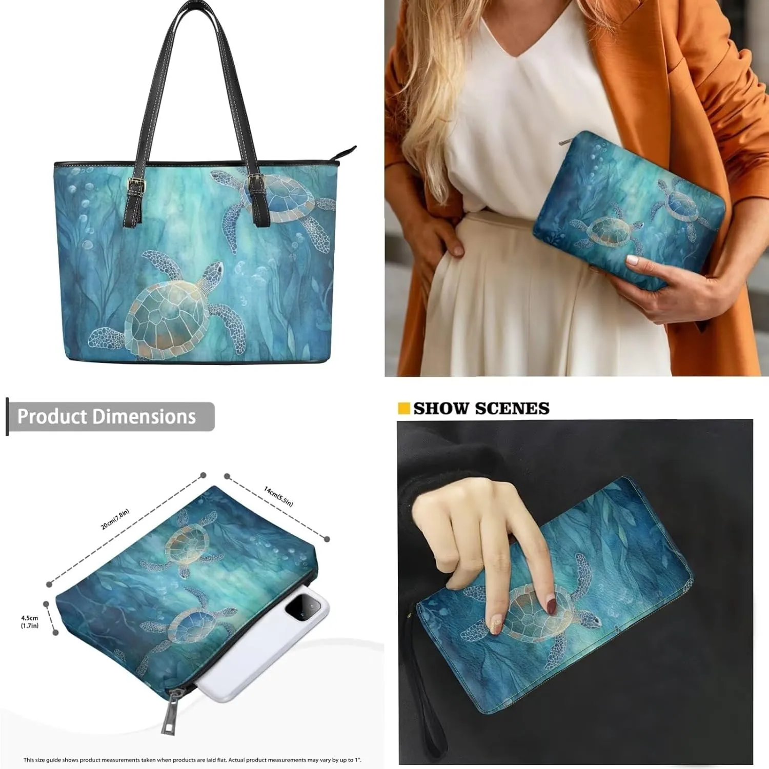 3pcs Tote Handbags and Purse for Women for Daily Use