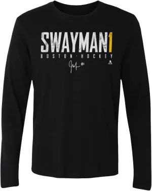 500 LEVEL Jeremy Swayman Long Sleeve Shirt - Jeremy Swayman Boston Elite