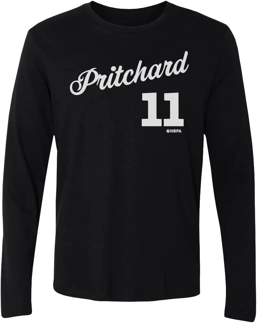 500 LEVEL Payton Pritchard Long Sleeve Shirt - Vintage Boston Basketball Men's Apparel - Payton Pritchard Boston Script