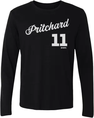 500 LEVEL Payton Pritchard Long Sleeve Shirt - Vintage Boston Basketball Men's Apparel - Payton Pritchard Boston Script