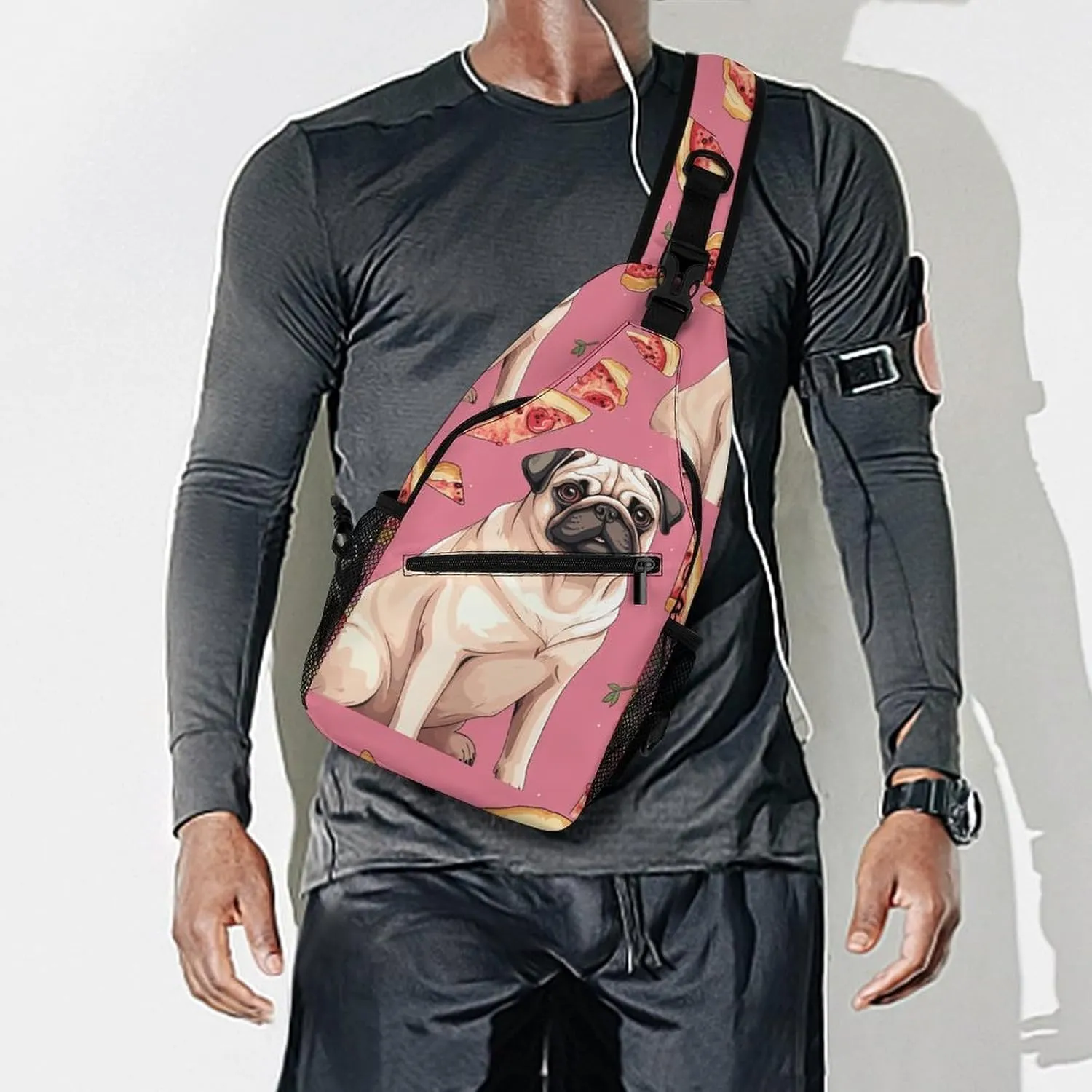 A Psychedelic Cat Sling Bag Crossbody Bags Cross Body Bag Fanny Packs Chest Bags Sling Purses for Travel