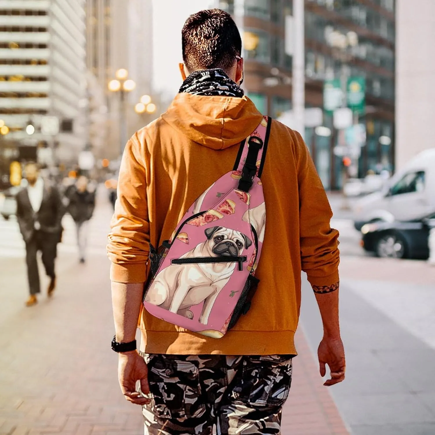 A Psychedelic Cat Sling Bag Crossbody Bags Cross Body Bag Fanny Packs Chest Bags Sling Purses for Travel