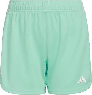 adidas Girls' Big Aeroready 3-Stripe Pacer Mesh Short