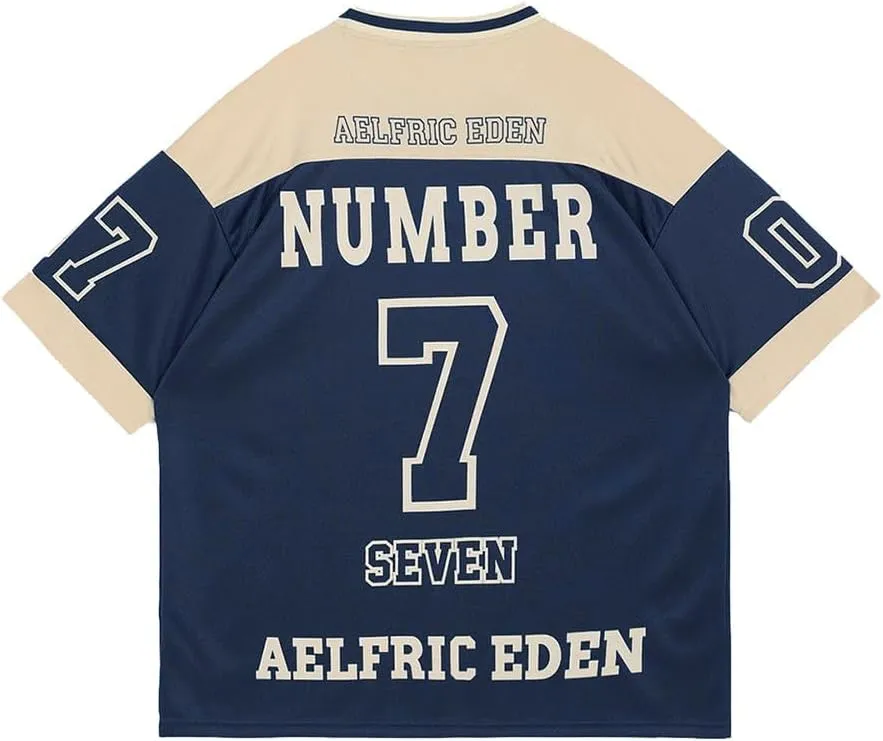 Aelfric Eden 90s Oversized T Shirts Unisex Grahpic Jersey Printed Casual Tees Streetwear Vintage Summer Top Tshirt