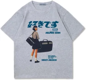 Aelfric Eden Mens Oversized Graphic Tee Summer Unisex Hipster Printed Casual Harajuku Top Tshirt