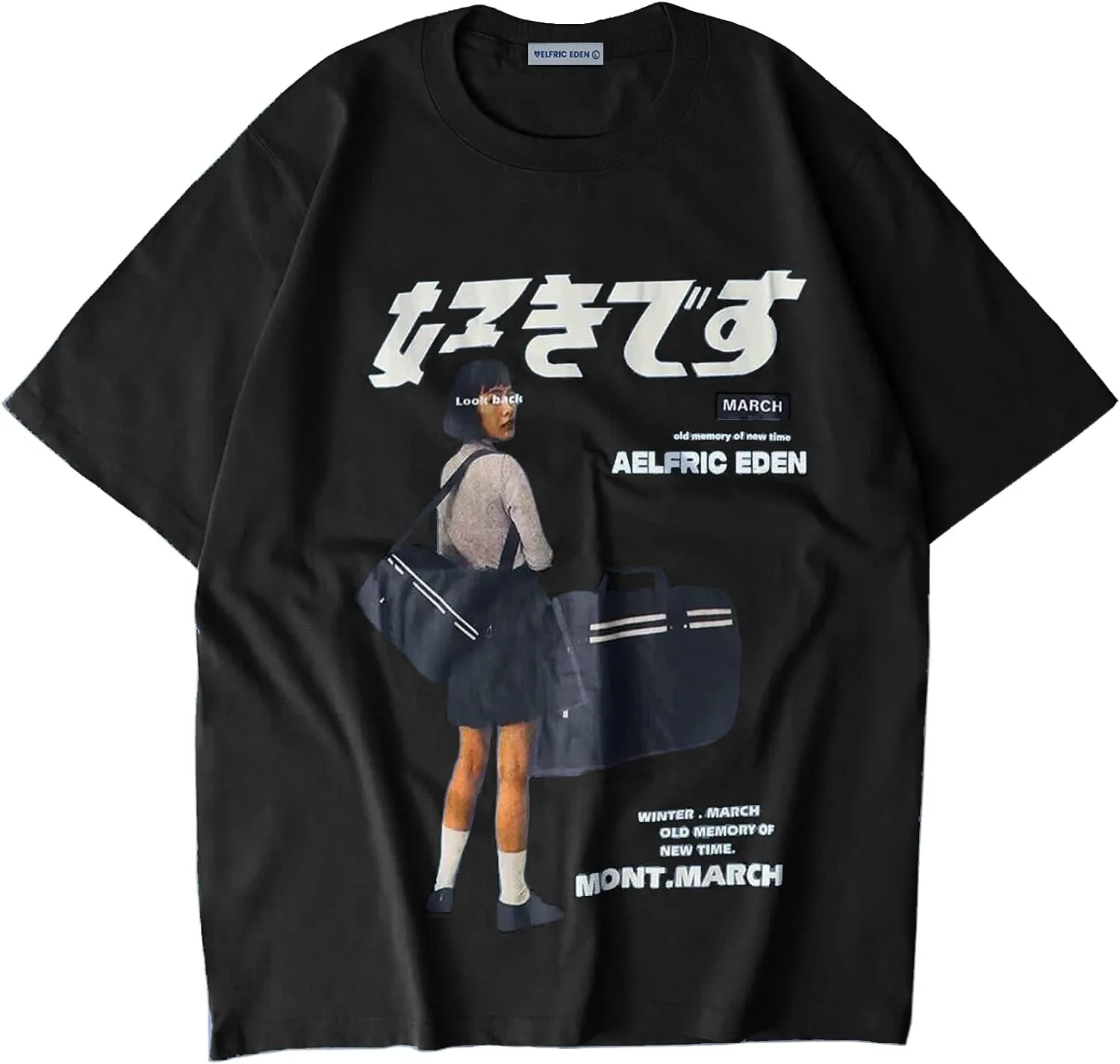 Aelfric Eden Mens Oversized Graphic Tee Summer Unisex Hipster Printed Casual Harajuku Top Tshirt