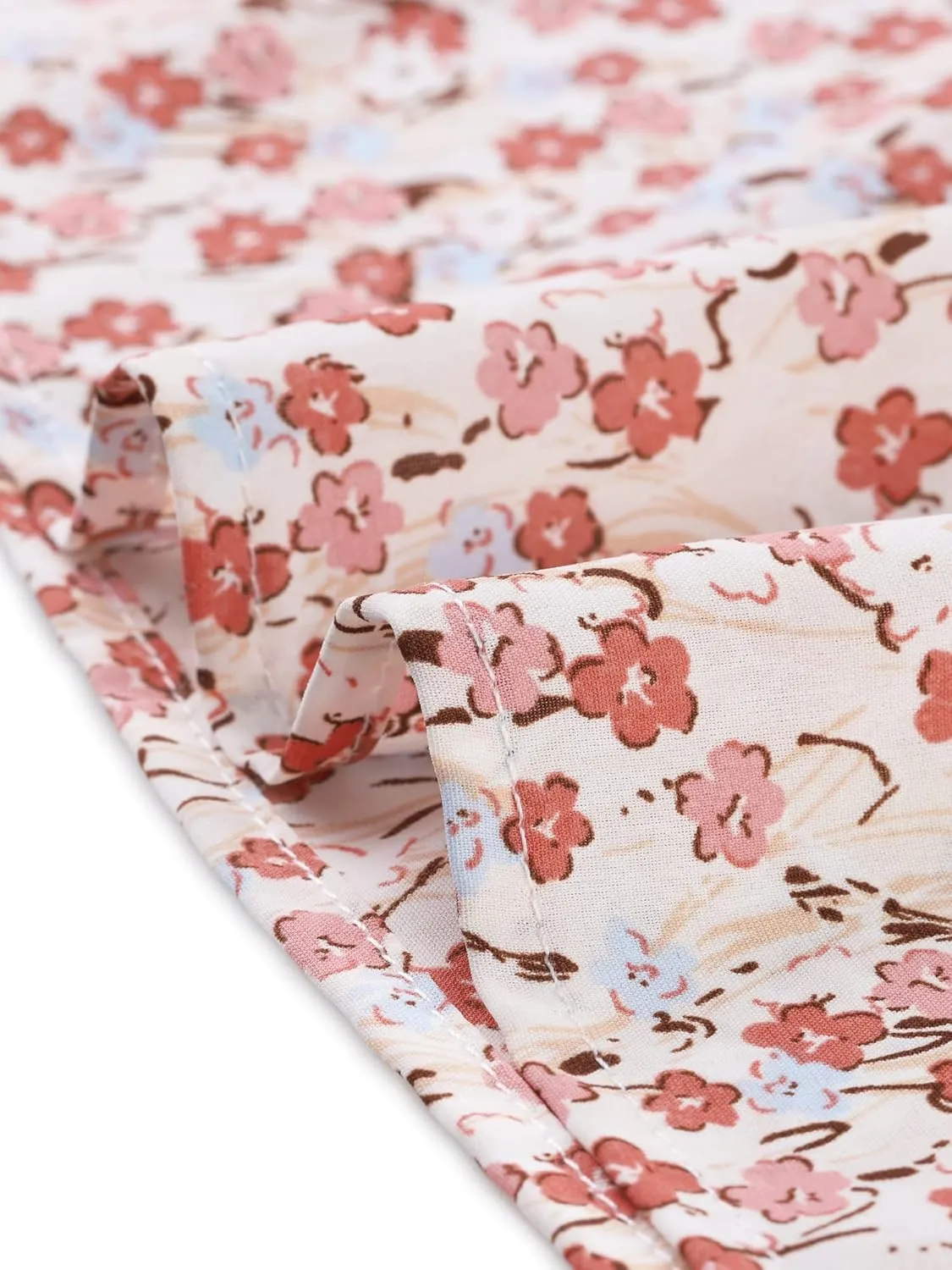 Agnes Orinda Plus Size Dressy Blouses for Women 3/4 Sleeve Floral Peplum Babydoll Tops