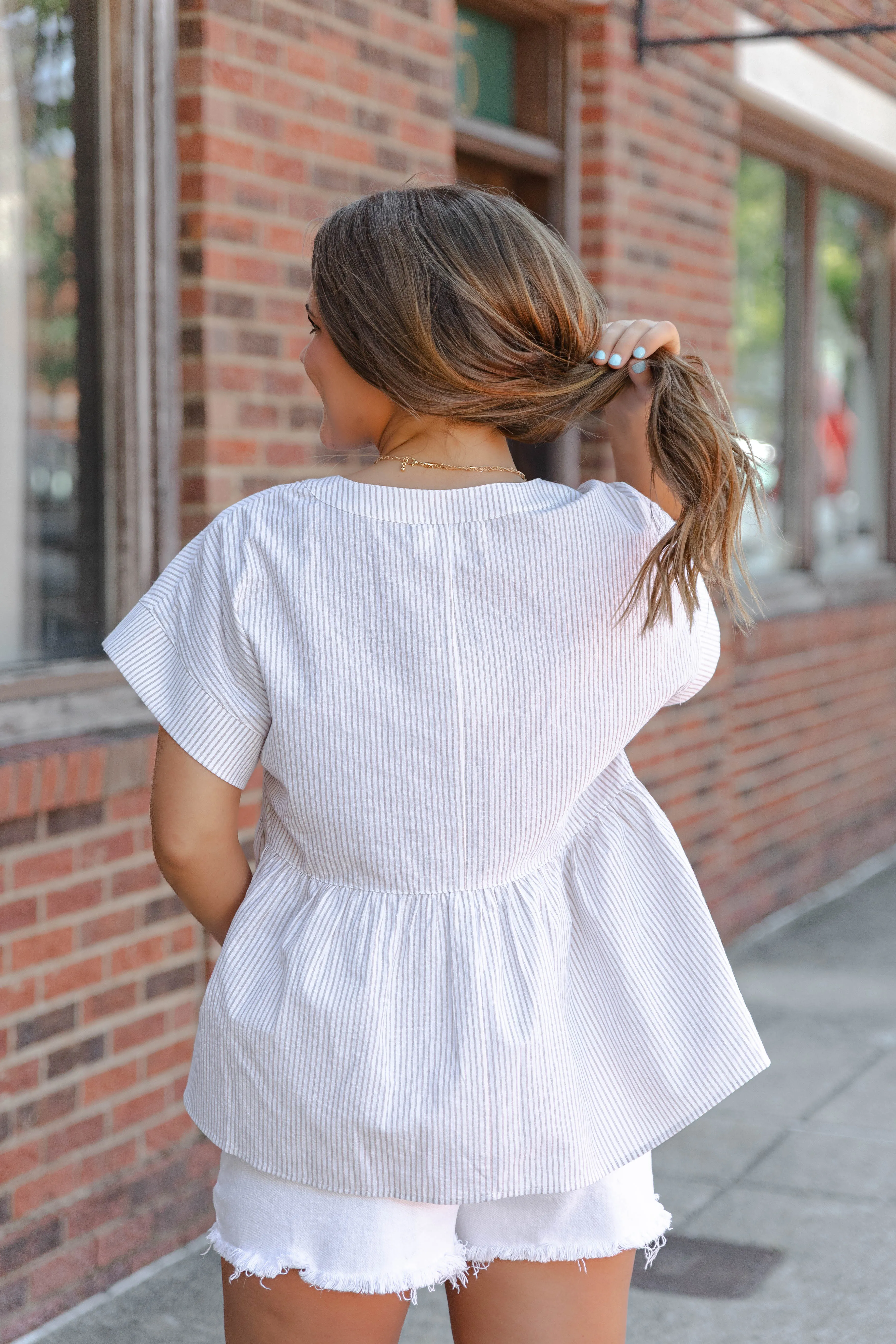 Ailany Split Neck Top - Multiple Colors