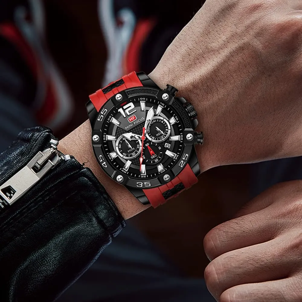 AIMES Watch for Men Sport Military Waterproof Chronograph Mens Watches Analog Quartz Big Face Classic Stylish Fashion Casual Designer Business Work Wrist Watch Elegant Gift for Men