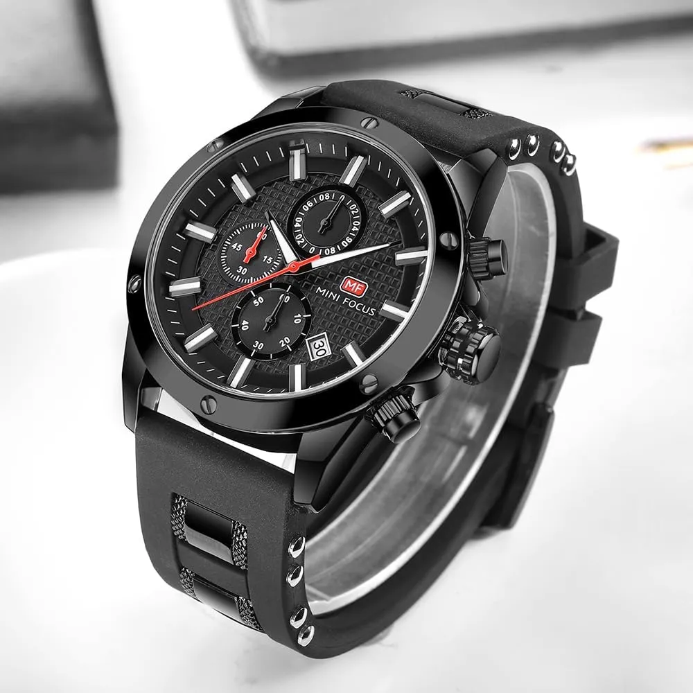AIMES Watch for Men Sport Military Waterproof Chronograph Mens Watches Analog Quartz Big Face Classic Stylish Fashion Casual Designer Business Work Wrist Watch Elegant Gift for Men