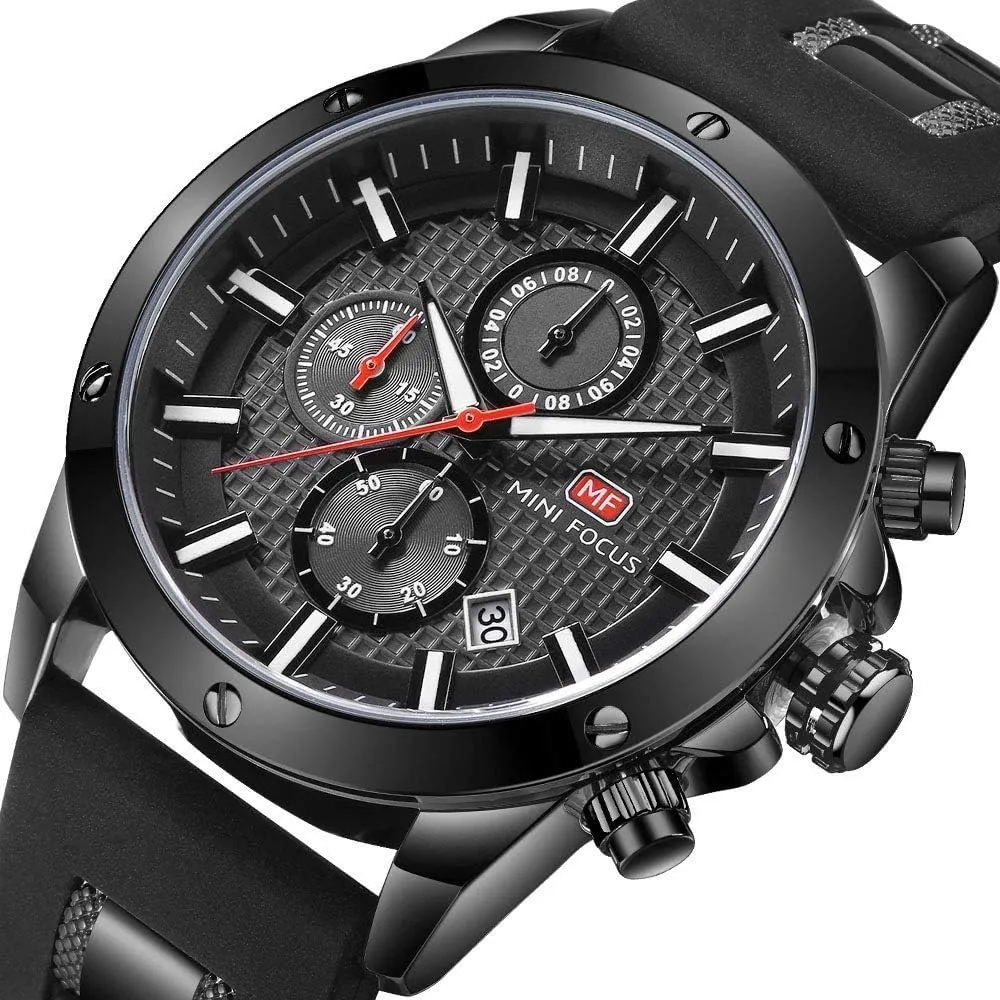 AIMES Watch for Men Sport Military Waterproof Chronograph Mens Watches Analog Quartz Big Face Classic Stylish Fashion Casual Designer Business Work Wrist Watch Elegant Gift for Men