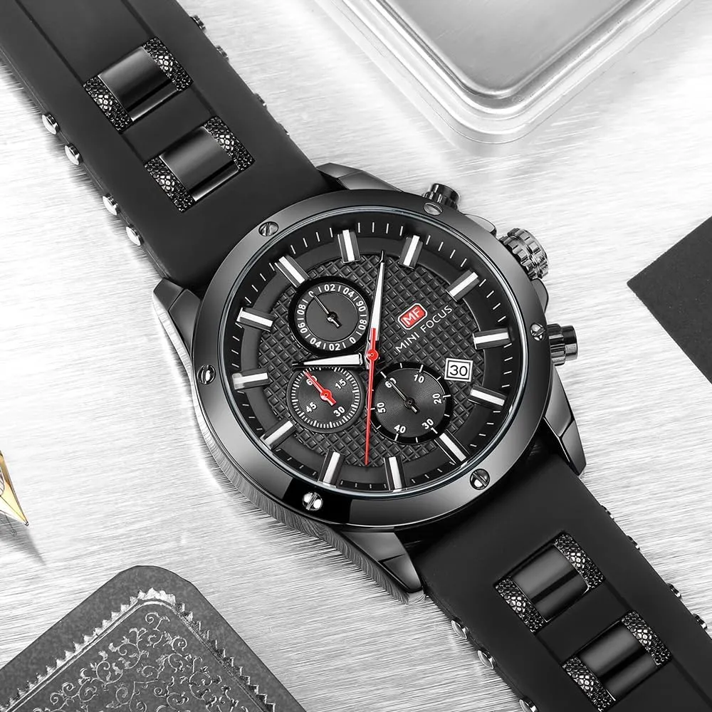AIMES Watch for Men Sport Military Waterproof Chronograph Mens Watches Analog Quartz Big Face Classic Stylish Fashion Casual Designer Business Work Wrist Watch Elegant Gift for Men