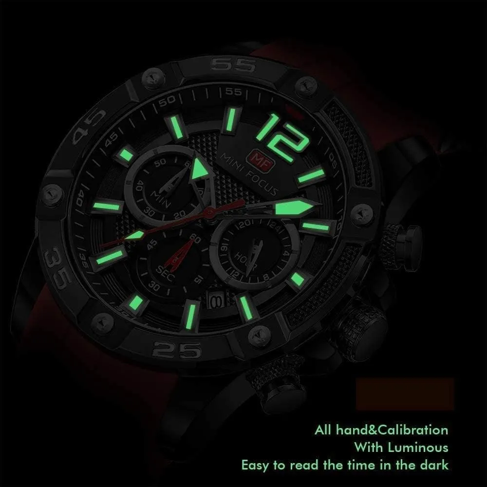 AIMES Watch for Men Sport Military Waterproof Chronograph Mens Watches Analog Quartz Big Face Classic Stylish Fashion Casual Designer Business Work Wrist Watch Elegant Gift for Men