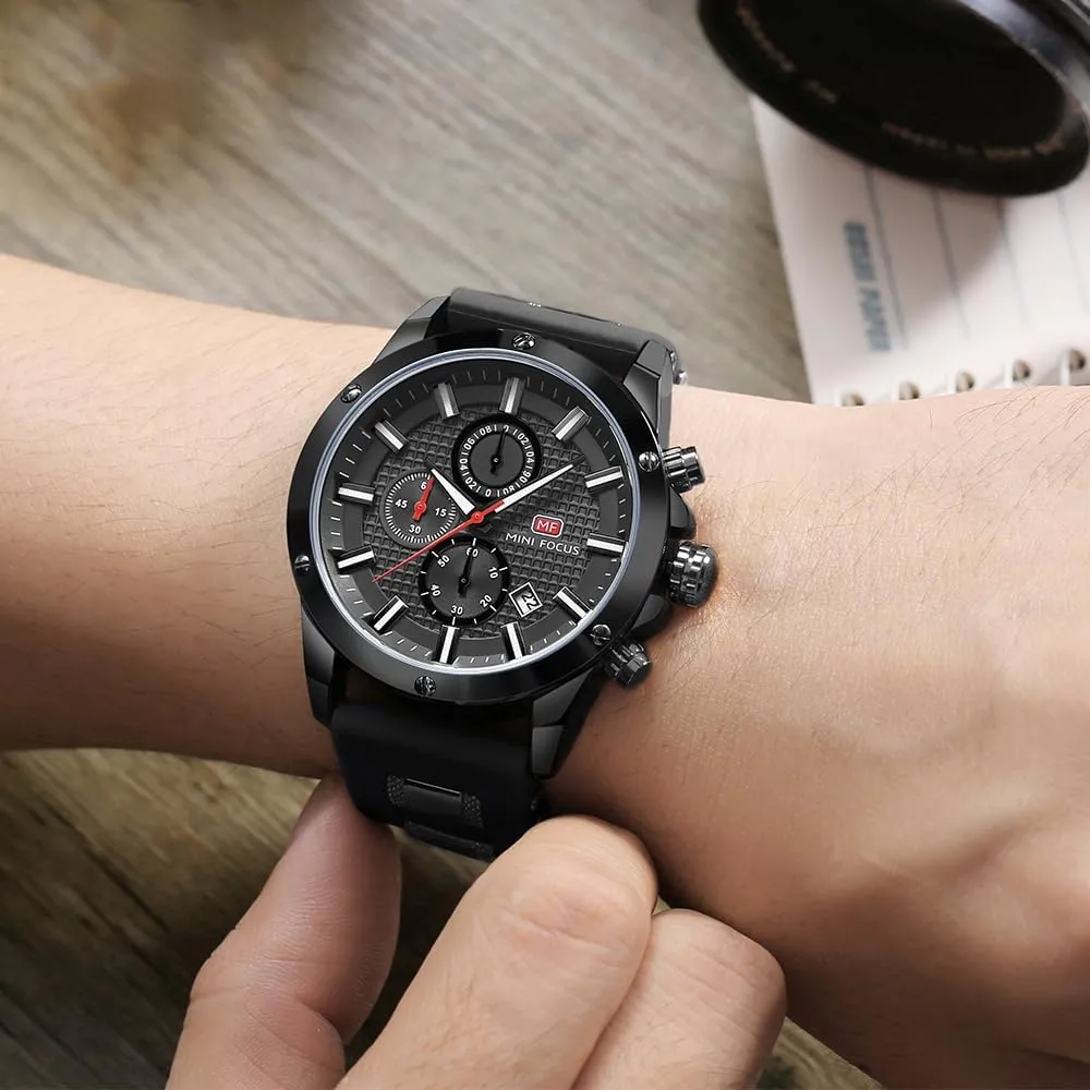 AIMES Watch for Men Sport Military Waterproof Chronograph Mens Watches Analog Quartz Big Face Classic Stylish Fashion Casual Designer Business Work Wrist Watch Elegant Gift for Men