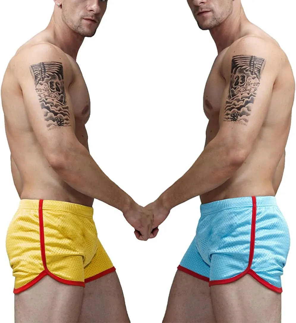 AIMPACT Mens Running Shorts Breathing Workout Gym Booty Short Shorts Sexy