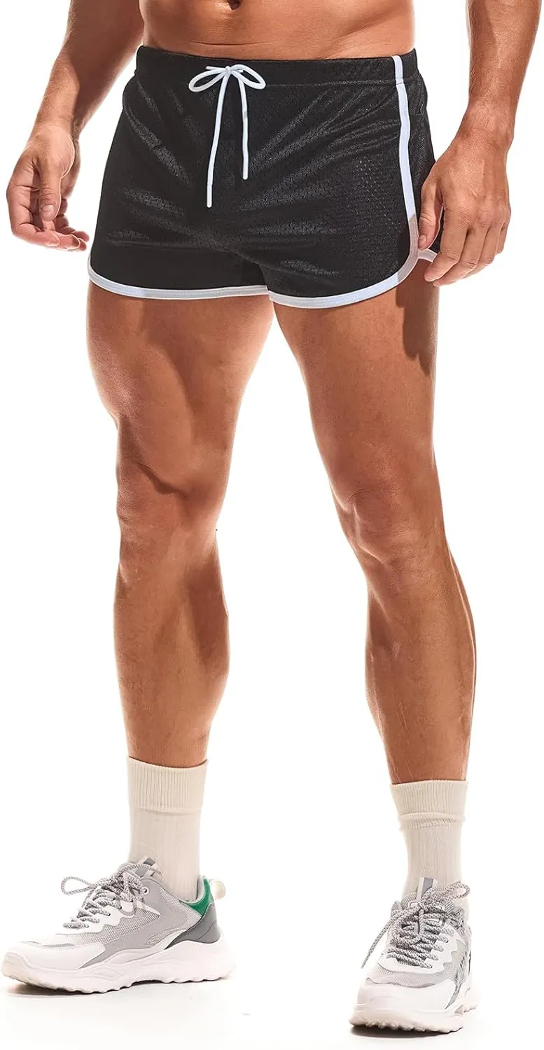 AIMPACT Mens Running Shorts Breathing Workout Gym Booty Short Shorts Sexy