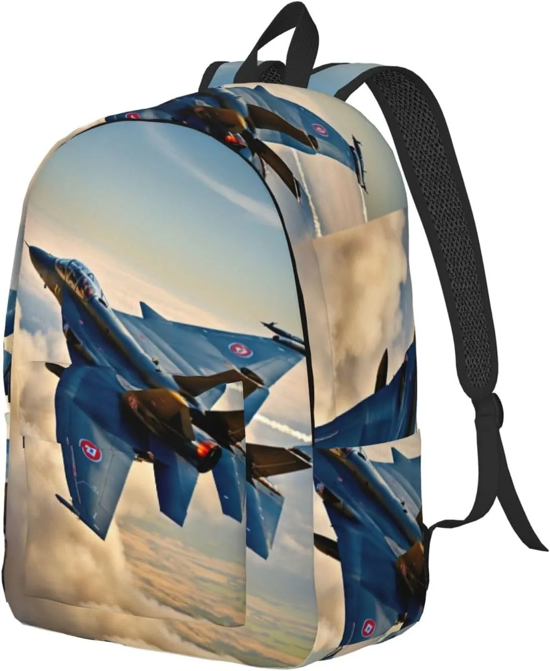 Aircraft Fighter Jets print Duffel Bag, Lightweight Duffel Bag, Casual Backpack, 17.7 x 6.3 x 12.2 inches