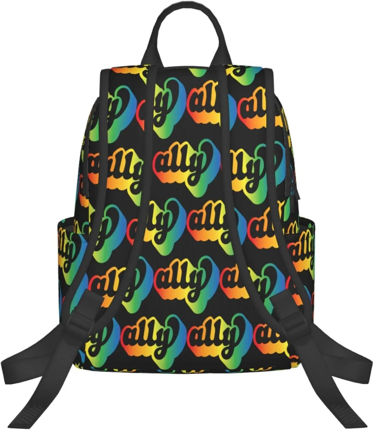 Ally LGBT Rainbow Gay Pride Travel Laptop Backpack Casual Backpacks Double Shoulder Daypack Notebook Rucksack Work Bags Sports Bag for Hiking Camping Beach