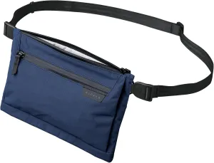 ALPAKA Zip Pouch Max V2 - Blue Axoflux 210D Water Resistant Fabric, Weatherproof YKK Zippers,Front Zip Pocket, Compact Men Sling Bag - Passport Holder & Travel Wallet Pouch for Family Men