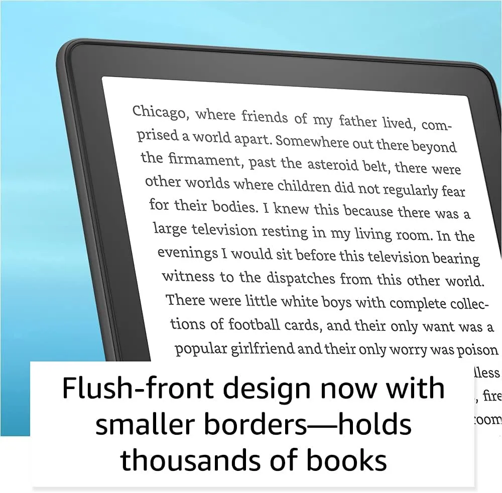Amazon Kindle Paperwhite (16 GB) – Now with a larger display, adjustable warm light, increased battery life, and faster page turns – Black