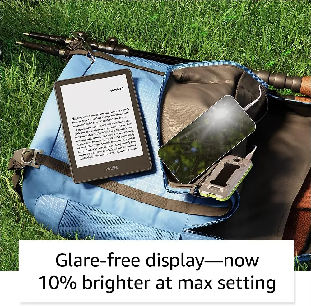 Amazon Kindle Paperwhite (16 GB) – Now with a larger display, adjustable warm light, increased battery life, and faster page turns – Black
