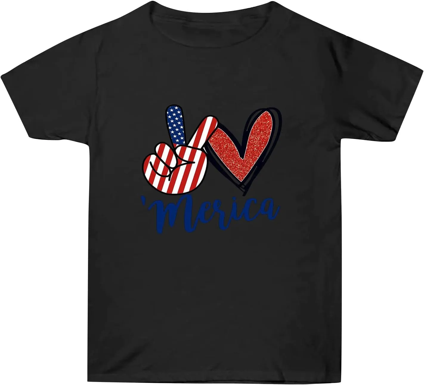 American Flag Shirt Women Independence Shirt Women Graphic T Shirts for Women Top Crewneck