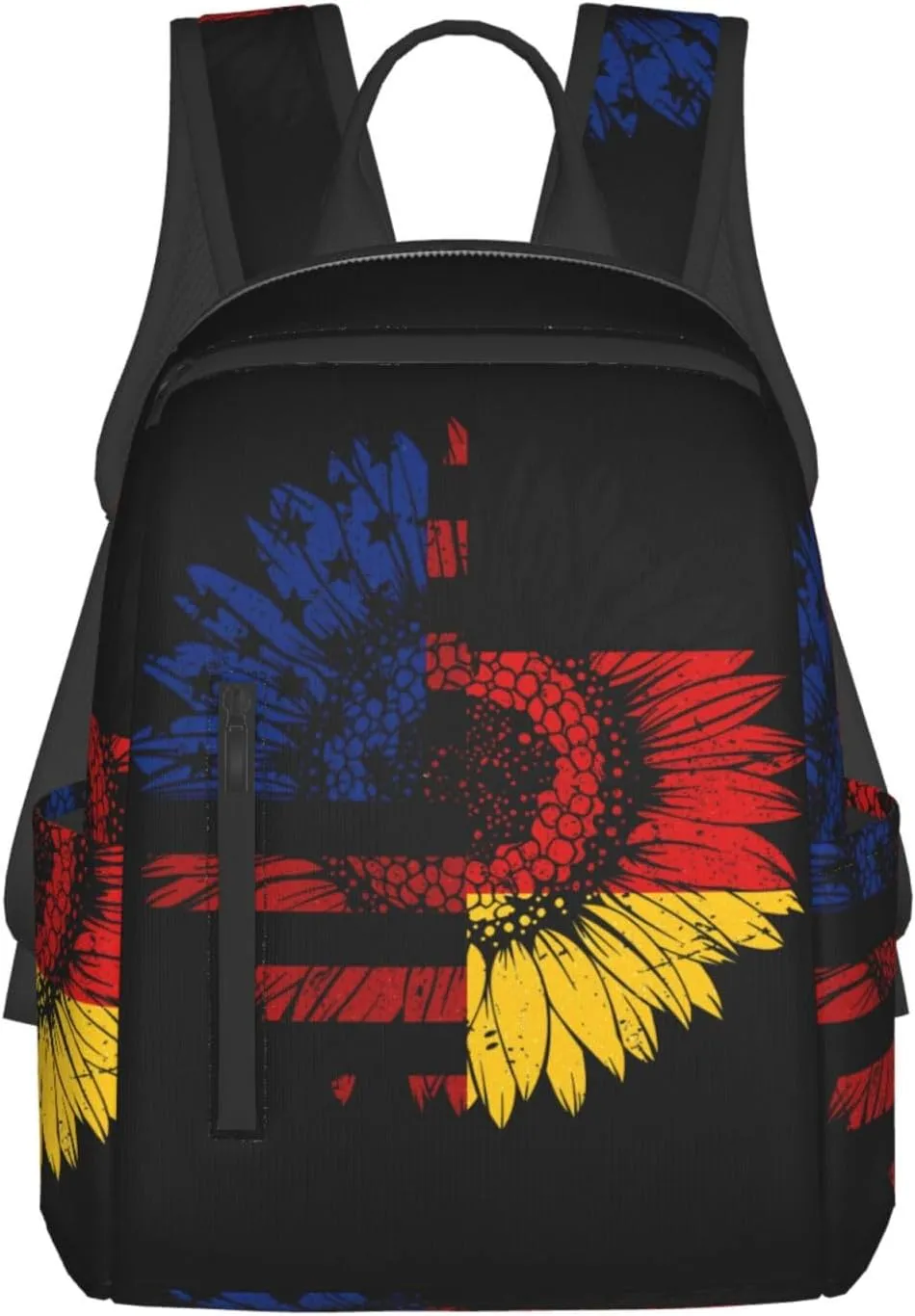 American German Germany Flag Casual Backpacks Large Capacity Laptop Backpack Sports Fitness Rucksack Travel Carry-On Daypack Work Bag for Outdoor Camping