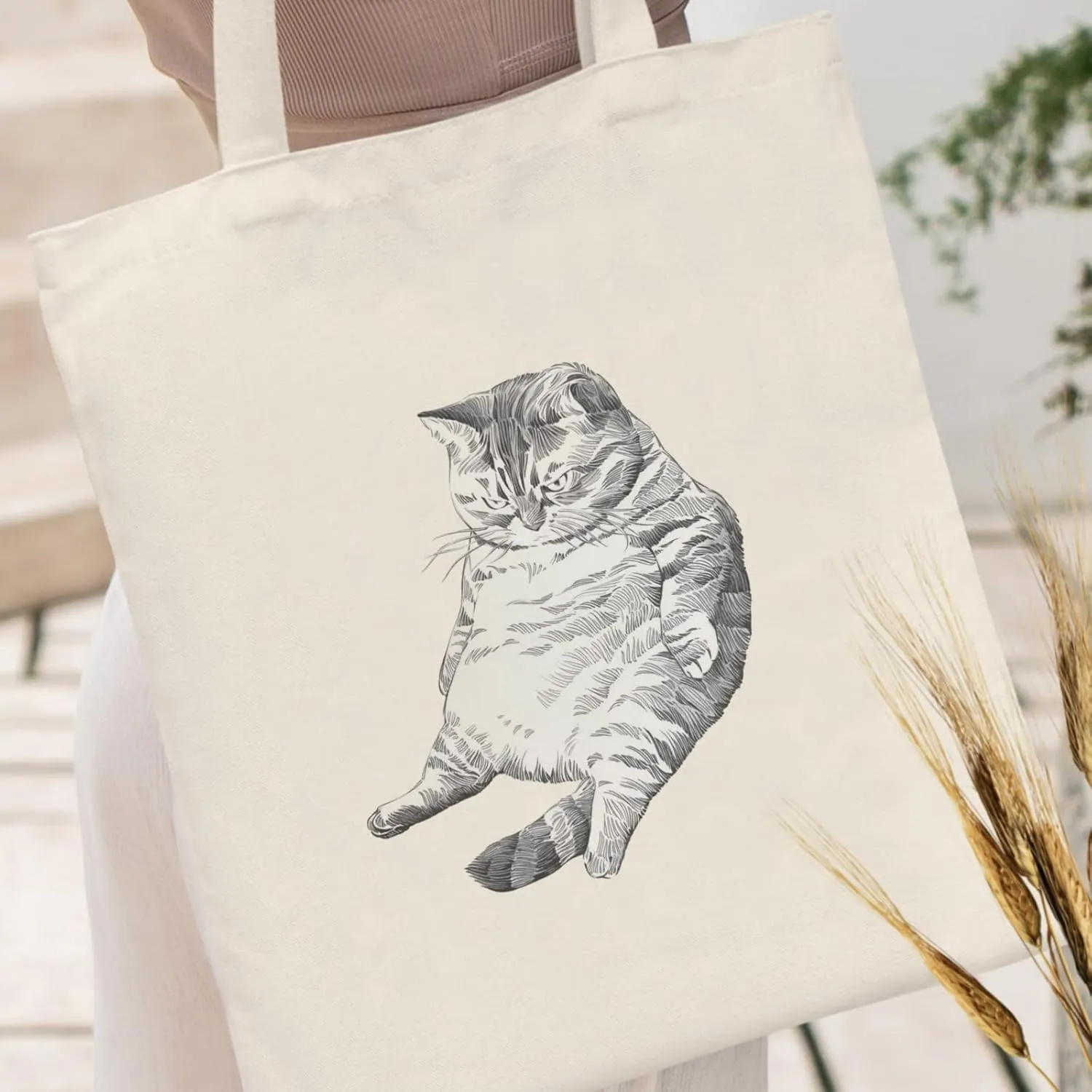 Andeiltech Canvas Aesthetic Tote Bag for Women with Inner Pocket Totes Shoulder Book Bag Shopping Reusable Grocery Bags