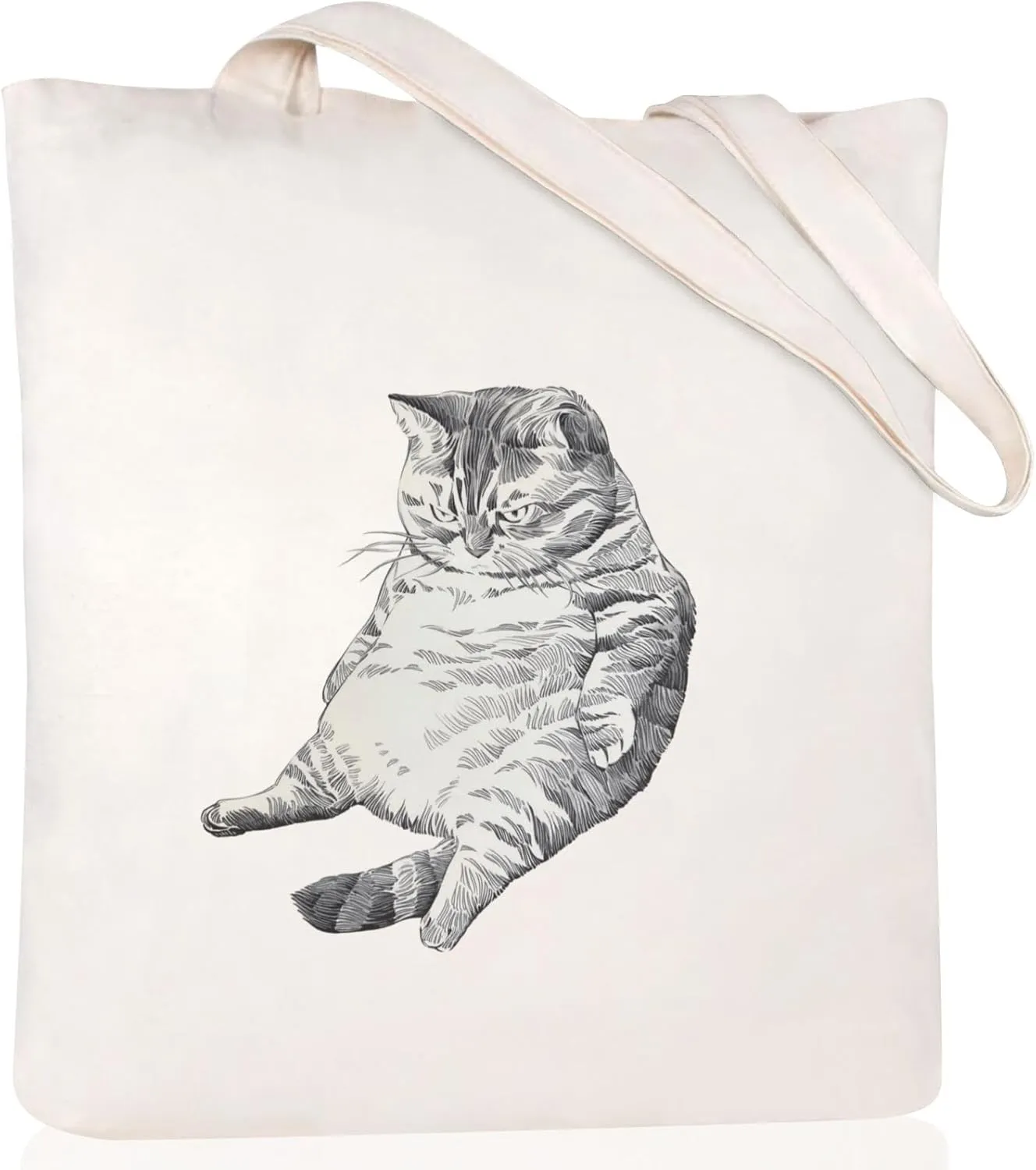 Andeiltech Canvas Aesthetic Tote Bag for Women with Inner Pocket Totes Shoulder Book Bag Shopping Reusable Grocery Bags