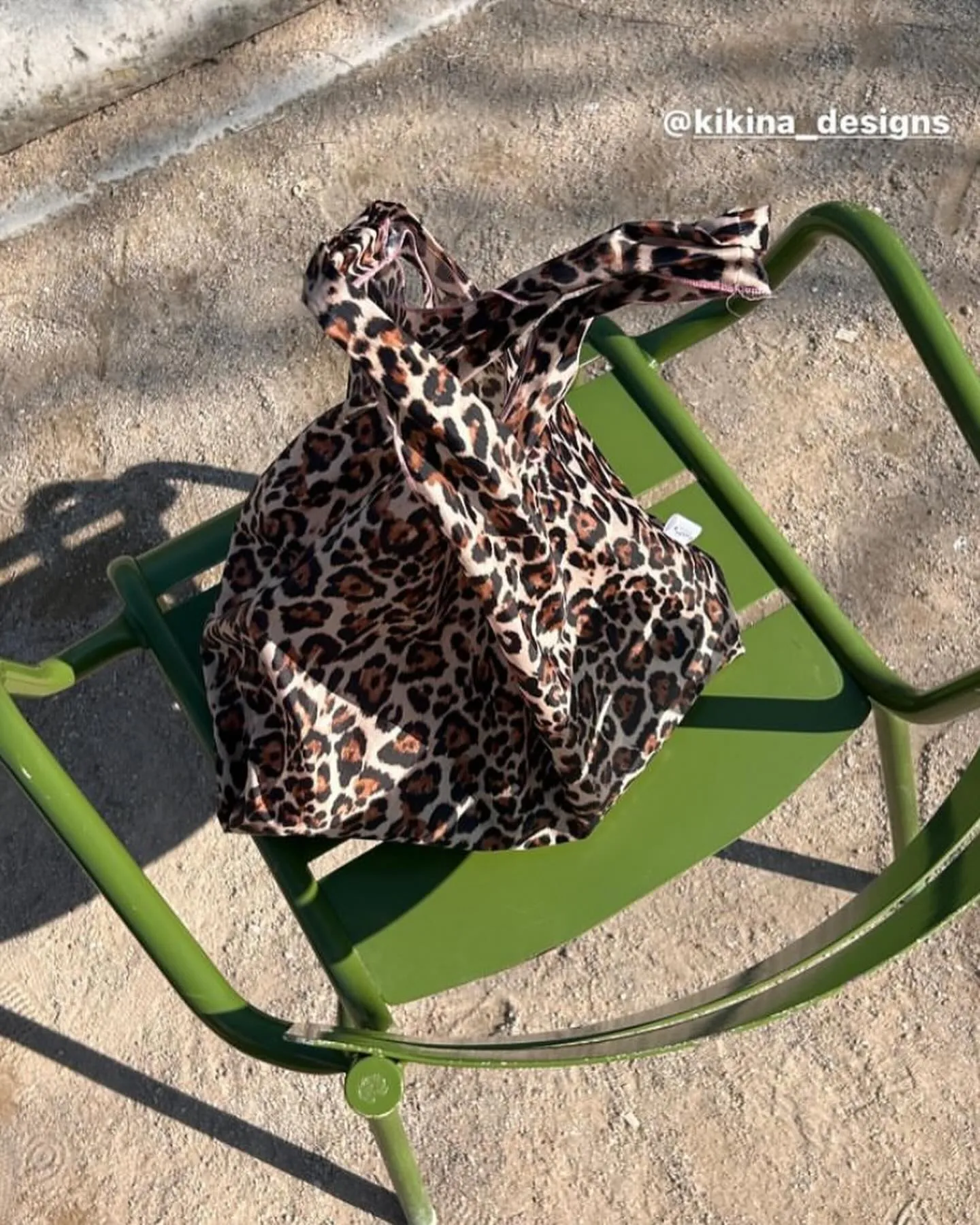 Animal Print Parachute Shopper Bag