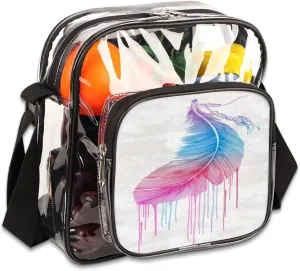 Animals Cookies Clear Crossbody Bag Clear Messenger Bag Shoulder Bags Clear Purse Stadium Approved