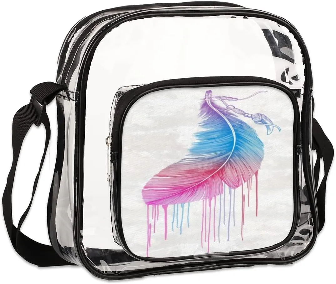 Animals Cookies Clear Crossbody Bag Clear Messenger Bag Shoulder Bags Clear Purse Stadium Approved