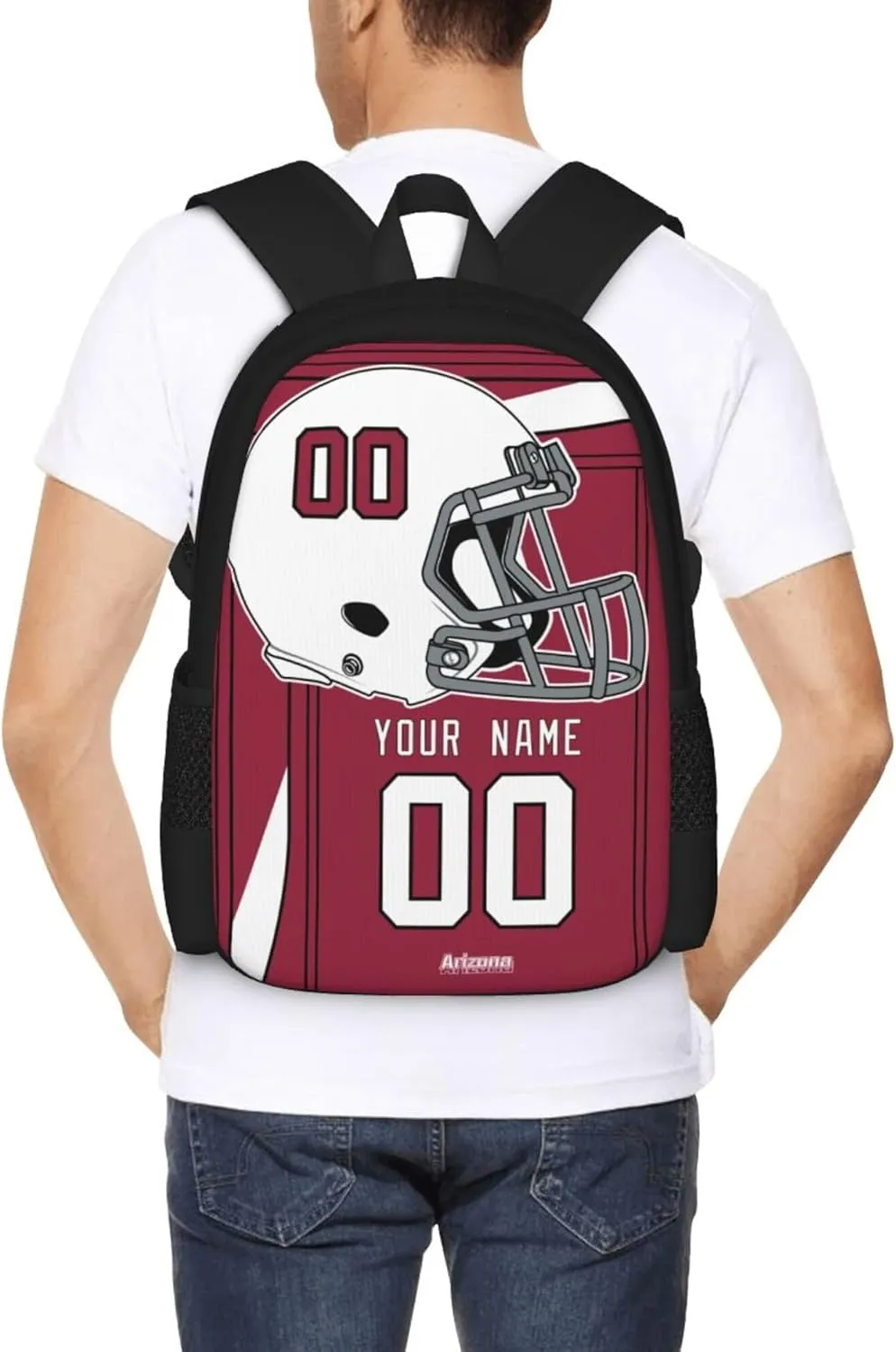 ANTKING Arizona Backpack Customized High capacity Personalized Any Name and Number Fans Gifts for Kids Men