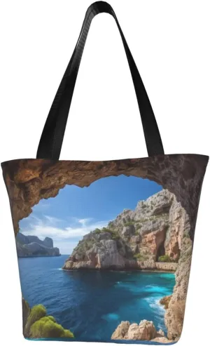 Arch in Mallorca Spain printed Shoulder bag Canvas Shopping Bag Fashion Handbag