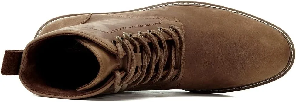 Arkbird Men's Motocycle Combat Boots, Comfortable Stylish Lace Up Fashion Casual Boot For Men