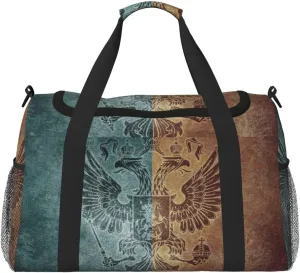 Arms Backgrounds Old Travel Duffel Bag Large Foldable Waterproof Overnight Bag For Beach Swim Bags Pool Sports Gym
