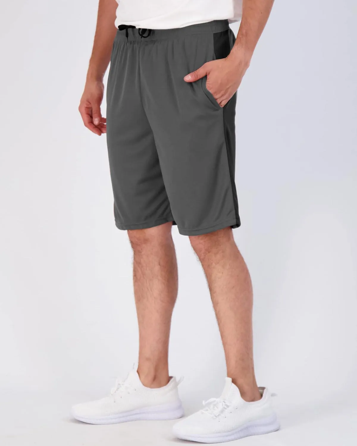 Aserlin Men's Athletic Shorts Mesh Workout Gym Activewear Basketball Shorts with Pockets 5 Pack