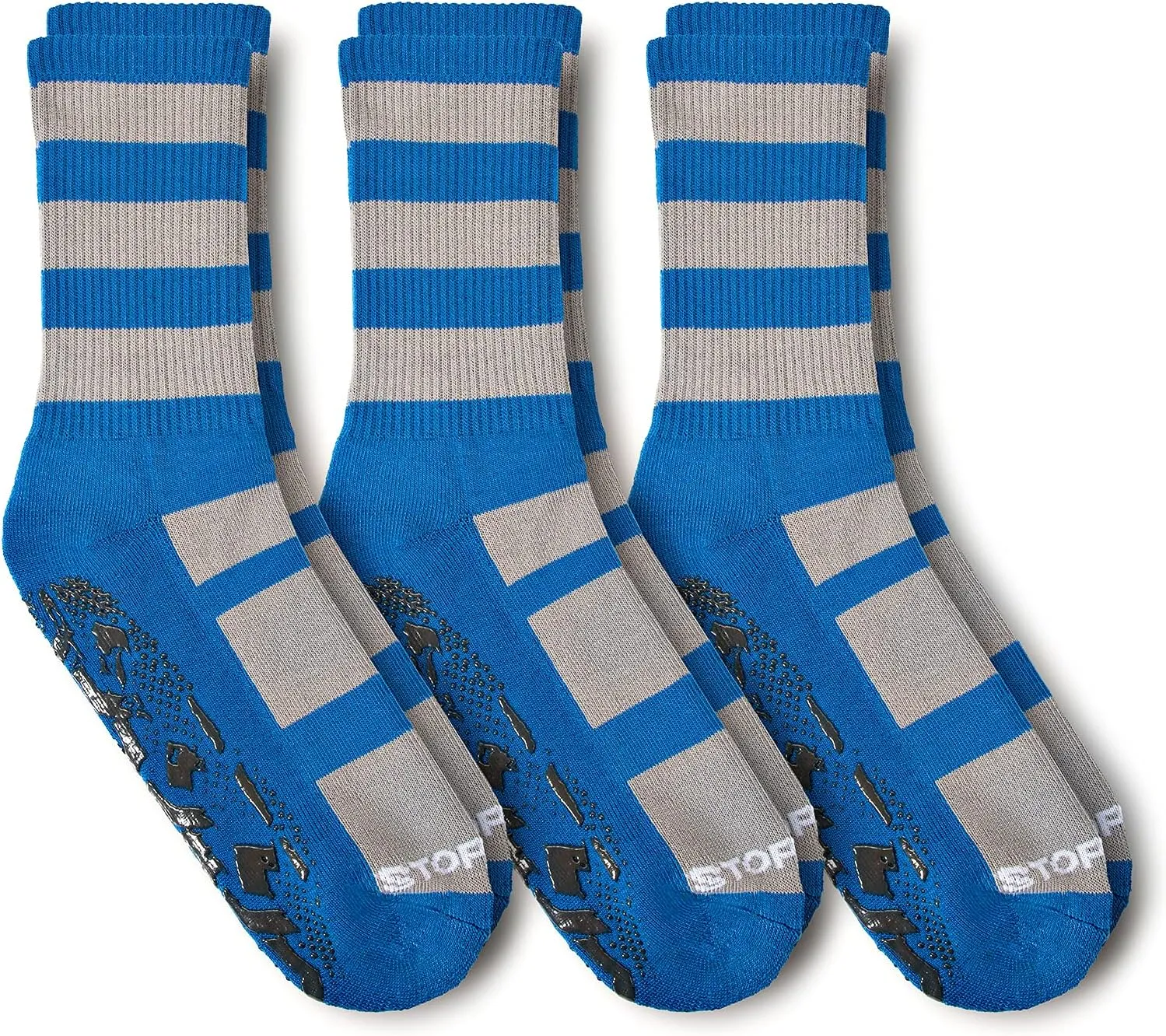 Athletic Non Slip Non Skid Socks with Grippers for Women, Men, Yoga, Barre, Pilates, Gym, Sport, and Hospital