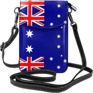 Australian flag Printed Women's Crossbody Phone Bag - Perfect for Travel and Shopping