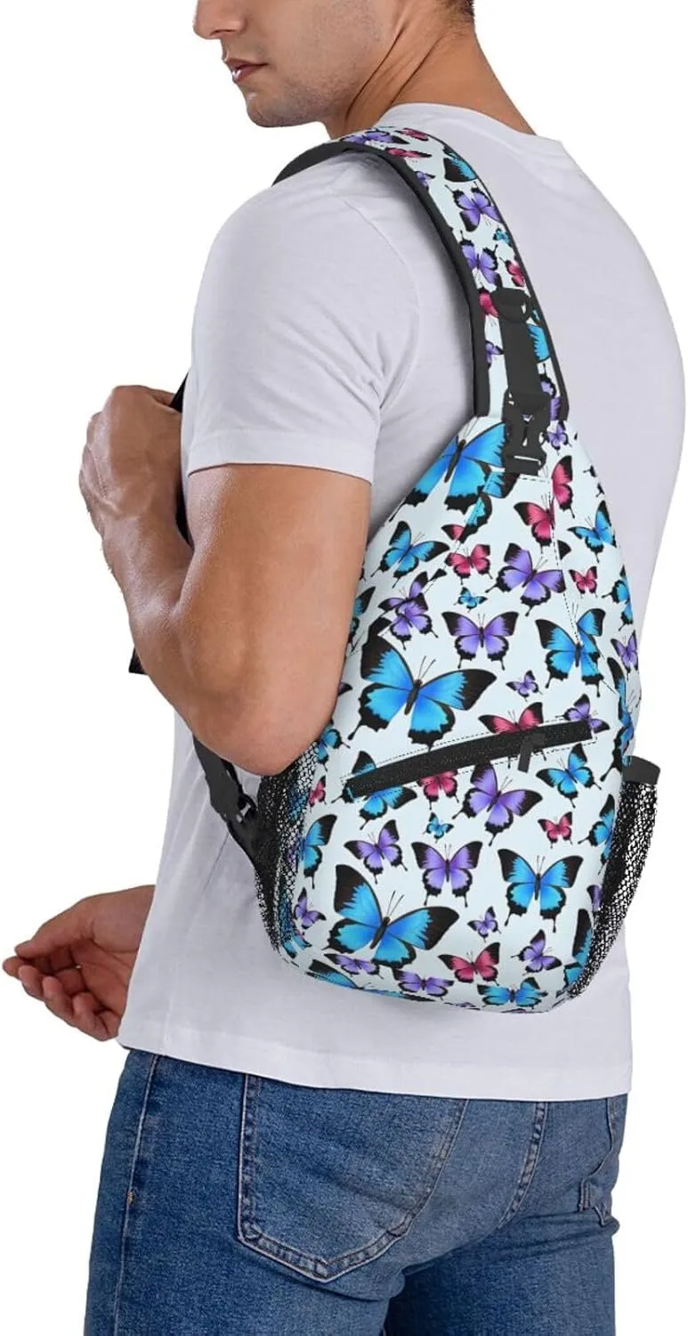 Autism Awareness Mom Crossbody Bag Adjustable Sling Bag Casual Chest Bags Travel Shoulder Backpack