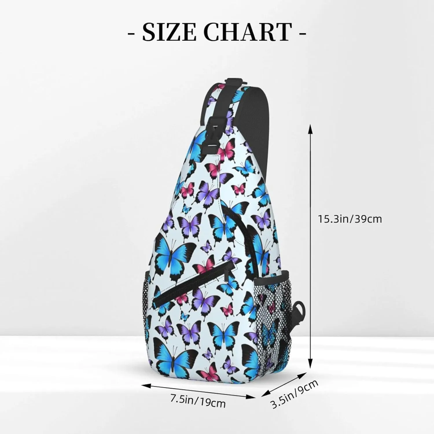 Autism Awareness Mom Crossbody Bag Adjustable Sling Bag Casual Chest Bags Travel Shoulder Backpack